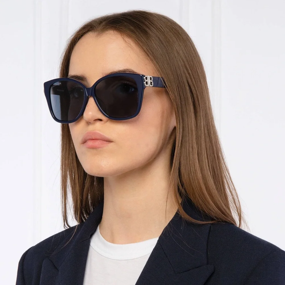 NEW BB0135SA 004 WOMEN BLUE BALENCIAGA SUNGLASSES BB0135S